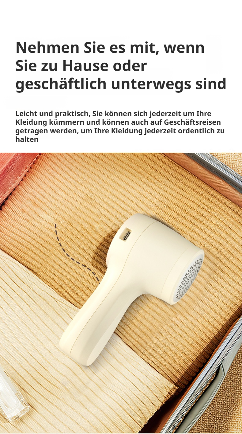 Handlicher Ballentferner für verschiedene Stoffe