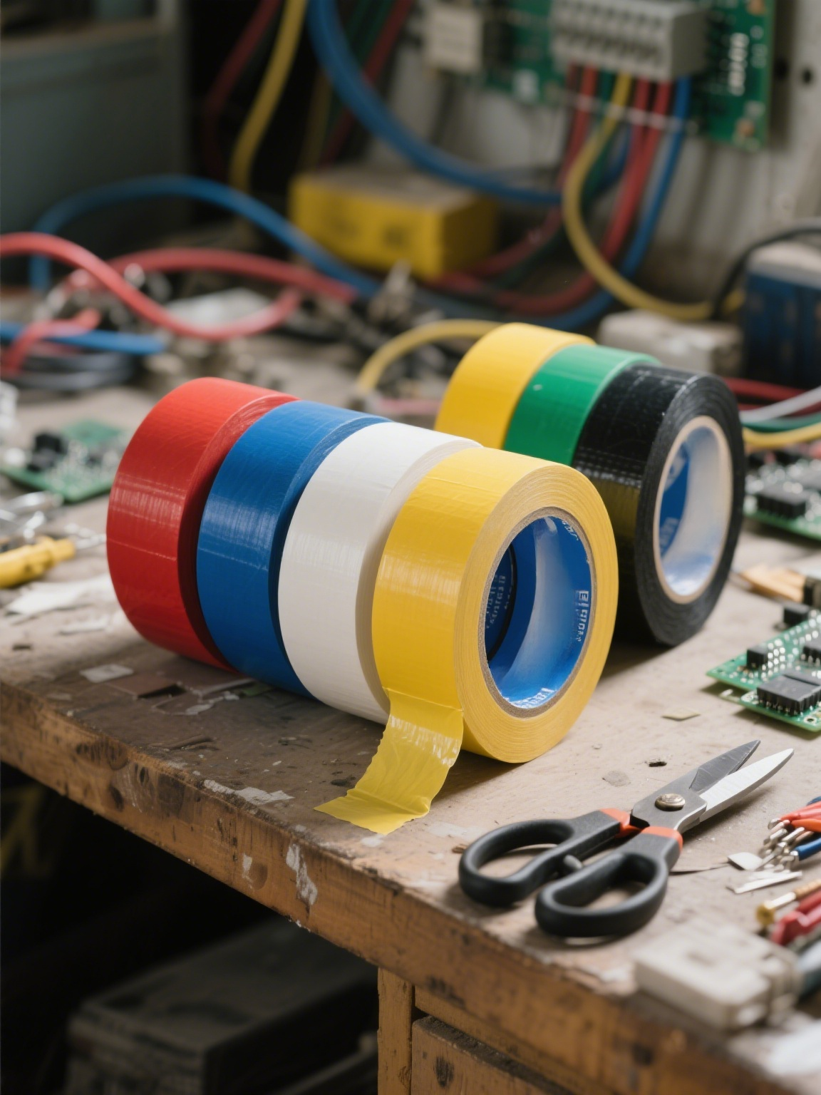 전기 작업에 사용되는 절연 테이프