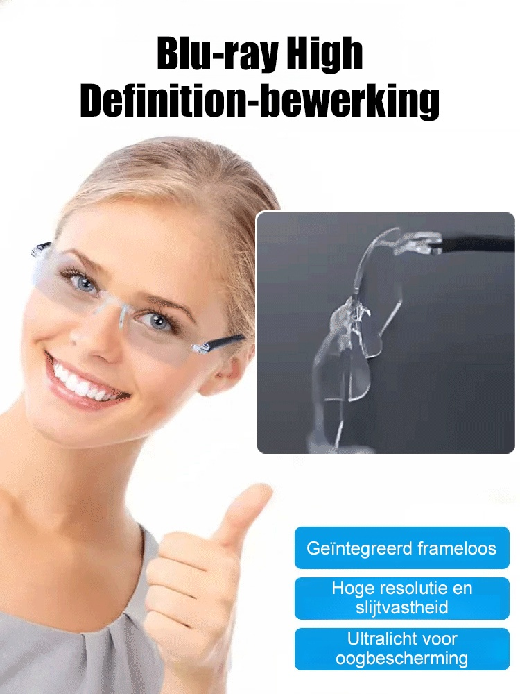 Zwarte technologie anti-straling leesbril