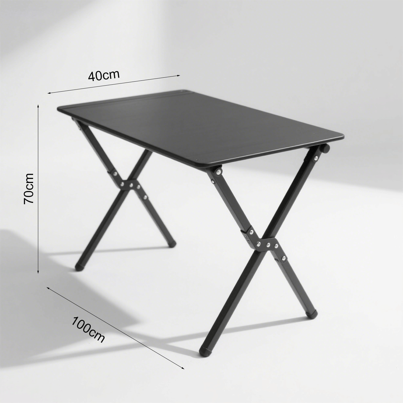 Mesa de aluminio ligera y compacta para camping