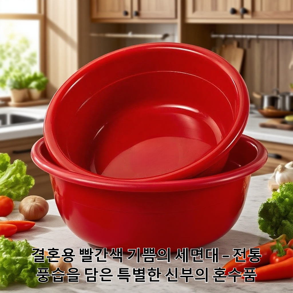 지참금 붉은 세면대