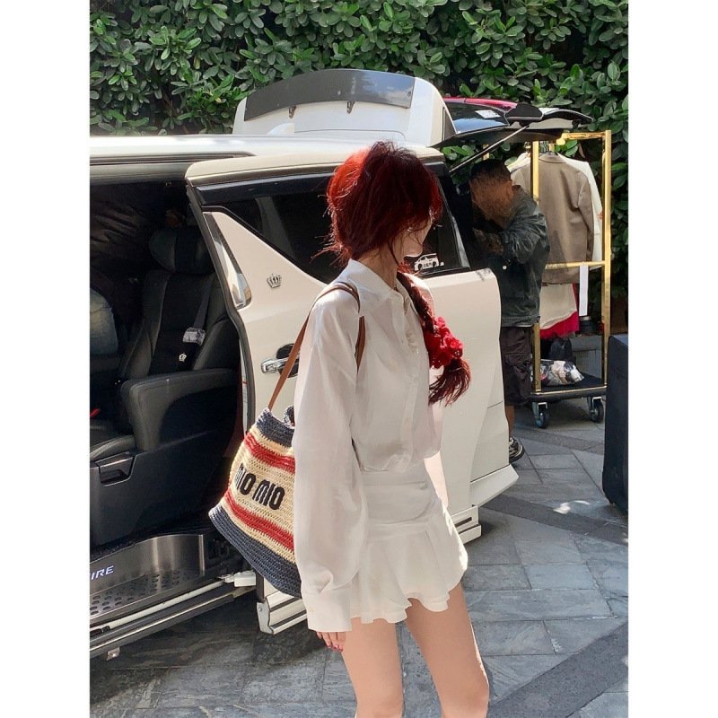 Košilové šaty s francouzským vzorem