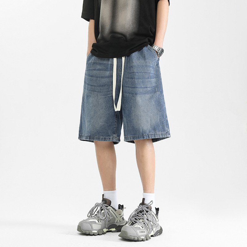 Volné džínové kraťasy