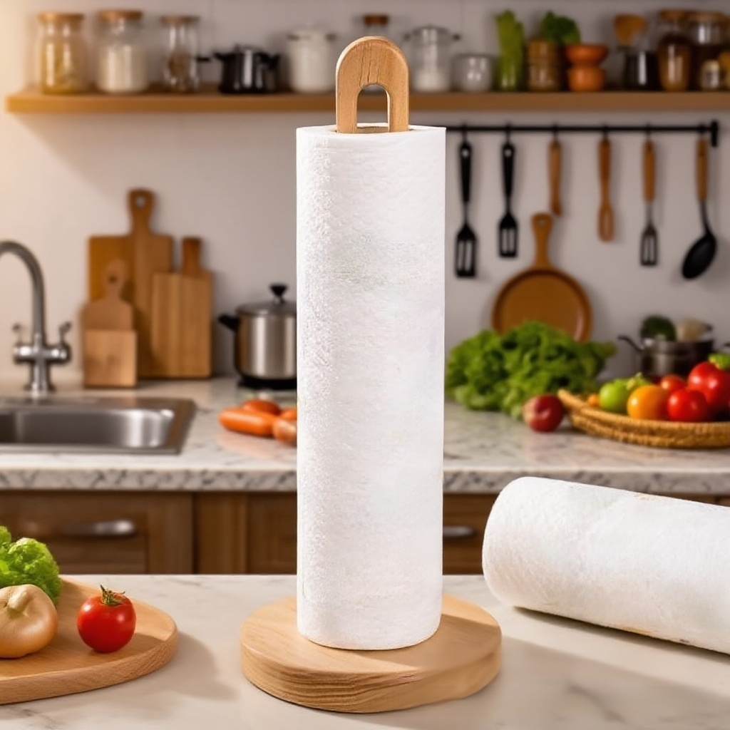 주방 실목 입식 두루마리 종이 수납대