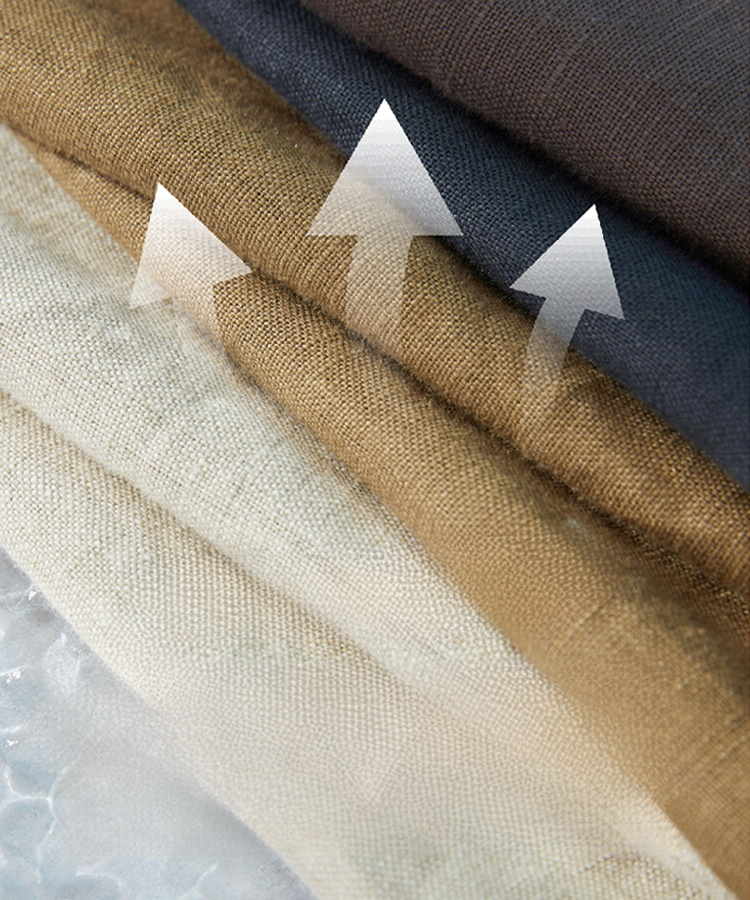 夏用綿麻ワイドパンツ