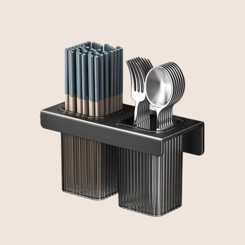 Home drainage non perforated wall mounted chopstick holder