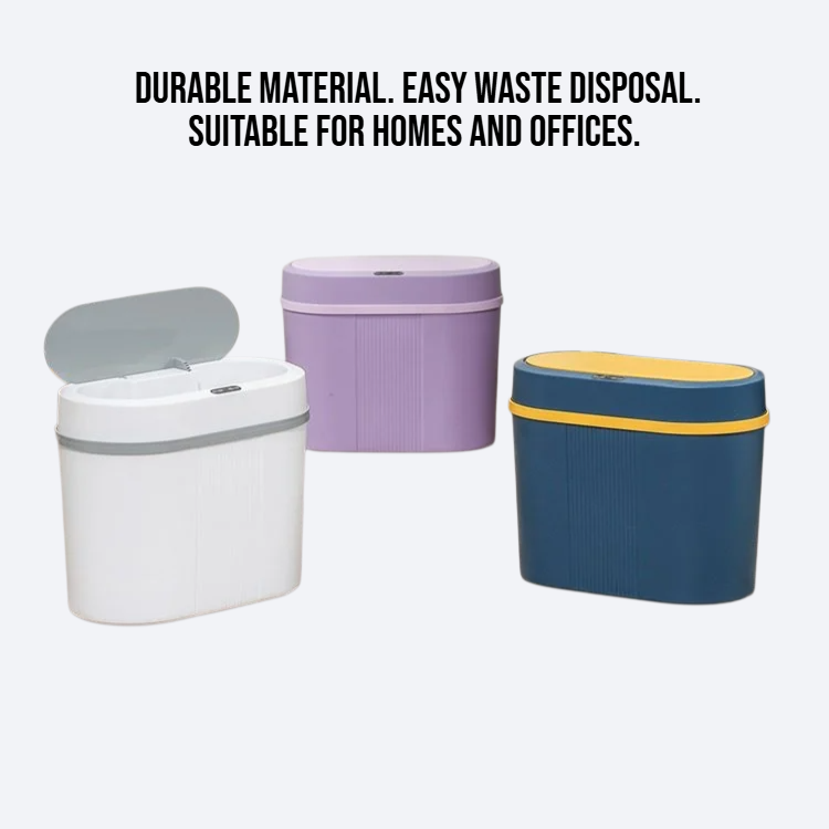 Electric induction covered intelligent garbage bin