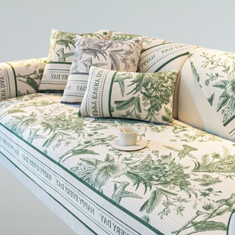 High end retro style, light luxury, all season universal corn velvet sofa cushion