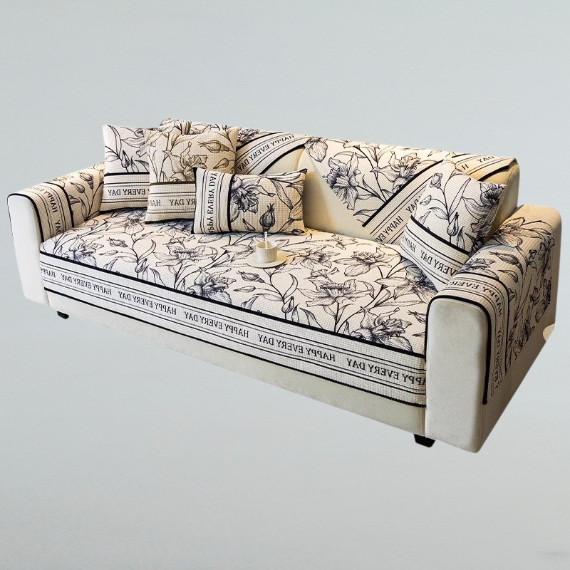 High end retro style, light luxury, all season universal corn velvet sofa cushion