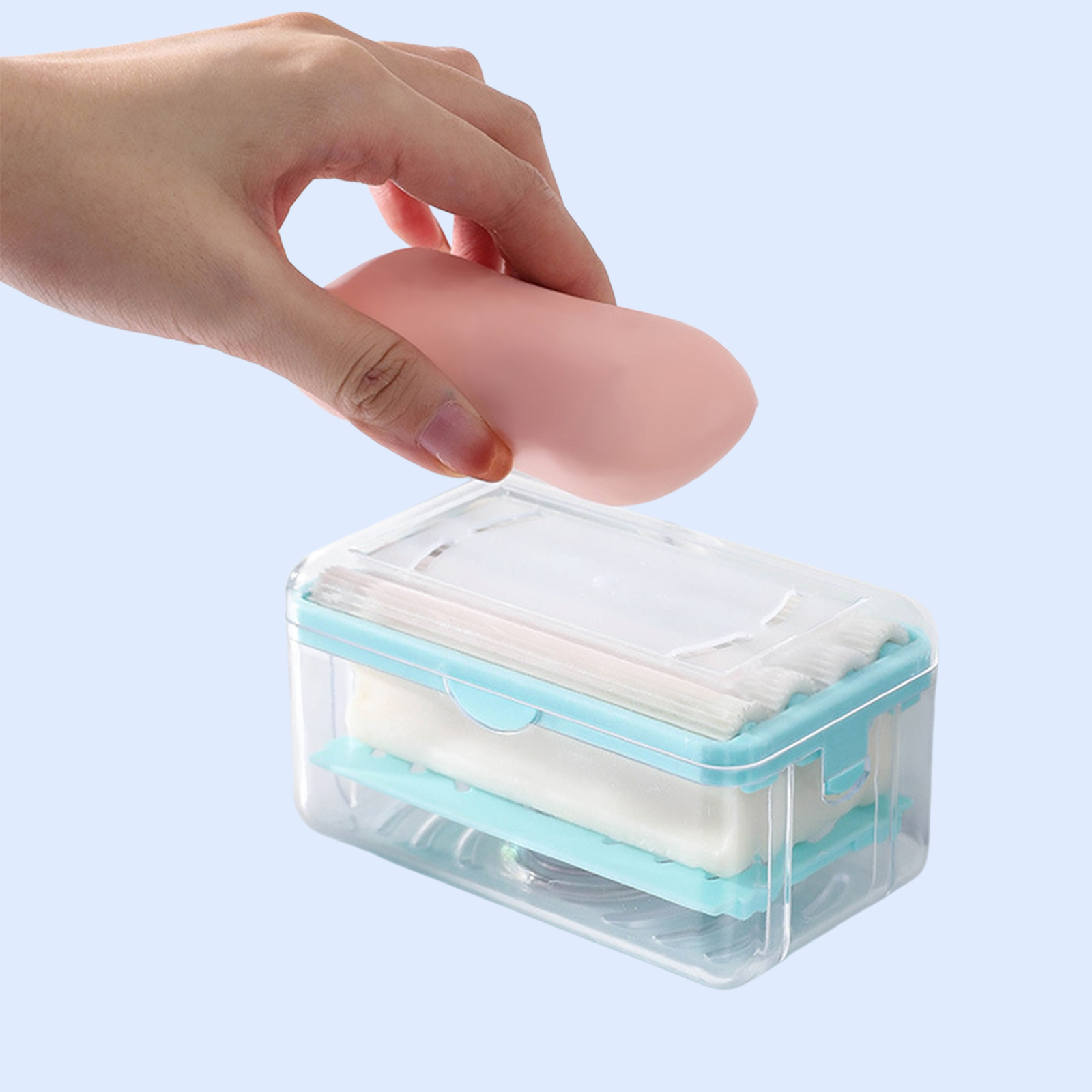 창의적인 다기능 비누 케이스