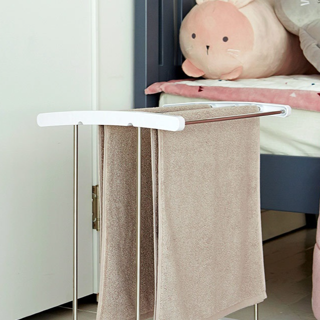 스테인리스 1단 옷 건조대 수건걸이 1단 건조대 옷 건조대