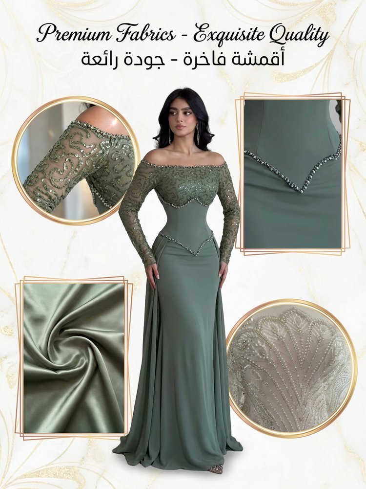 فستان طويل ضيق على الخصر لإطلالة أنحف (دون الحاجة إلى ارتداء مشد)