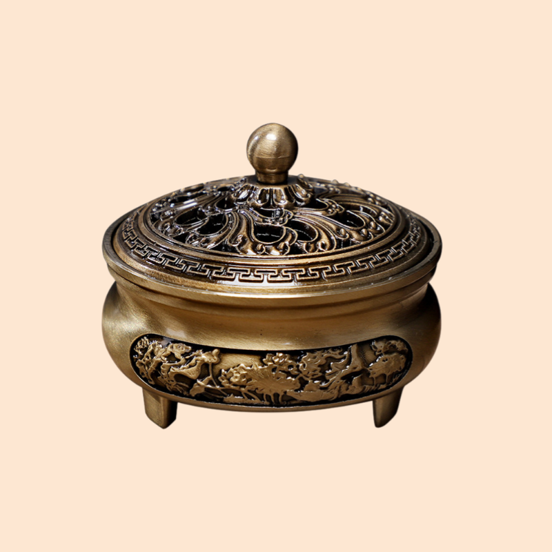 合金製レトロ香炉飾り