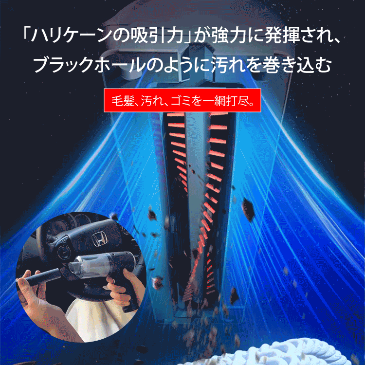 乾湿両用車載充電式ミニ掃除機