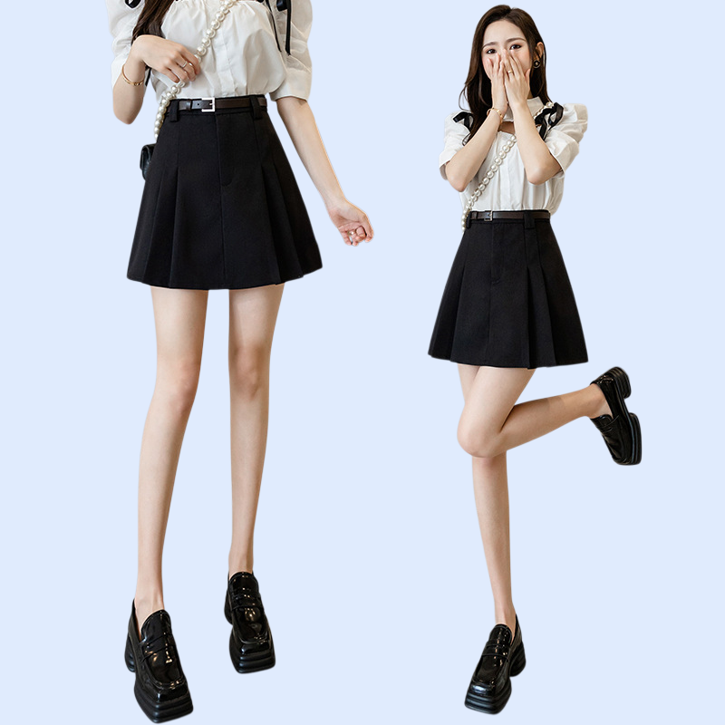 西装百褶裙半身裙子女夏季春秋新款