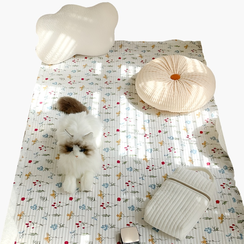 작은 꽃무늬 카펫