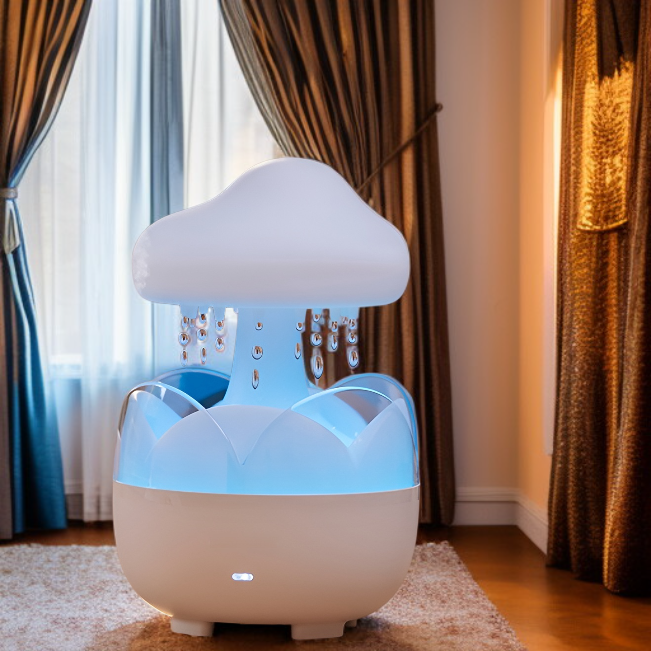 Aromatherapie Diffuser stilvoll im Wohnzimmer