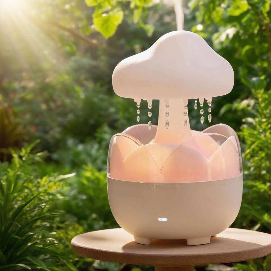 Malý domácí difuzér Raindrop na esenciální oleje, automatický osvěžovač vzduchu do ložnice