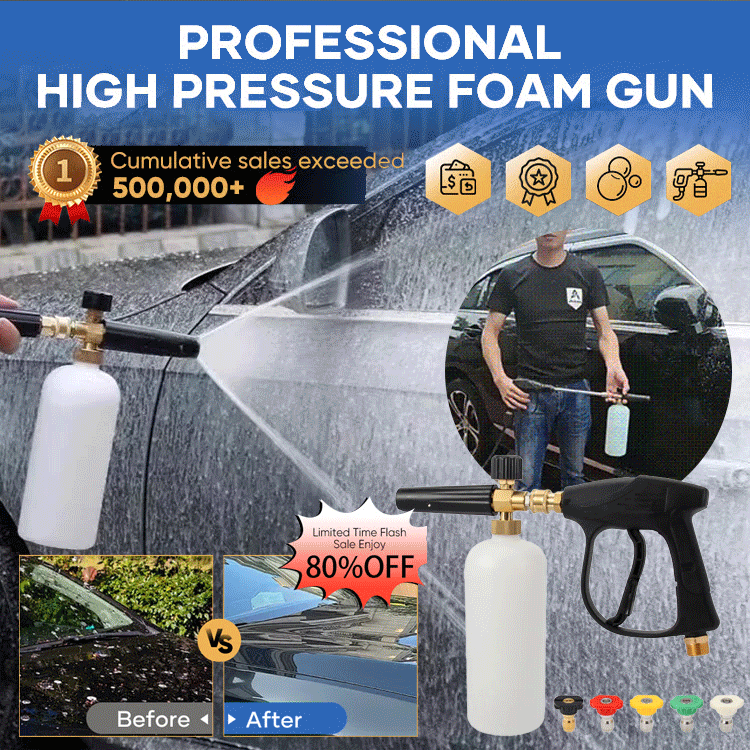 Universal spray gun car washing machine nozzle full set of car washing water gun
