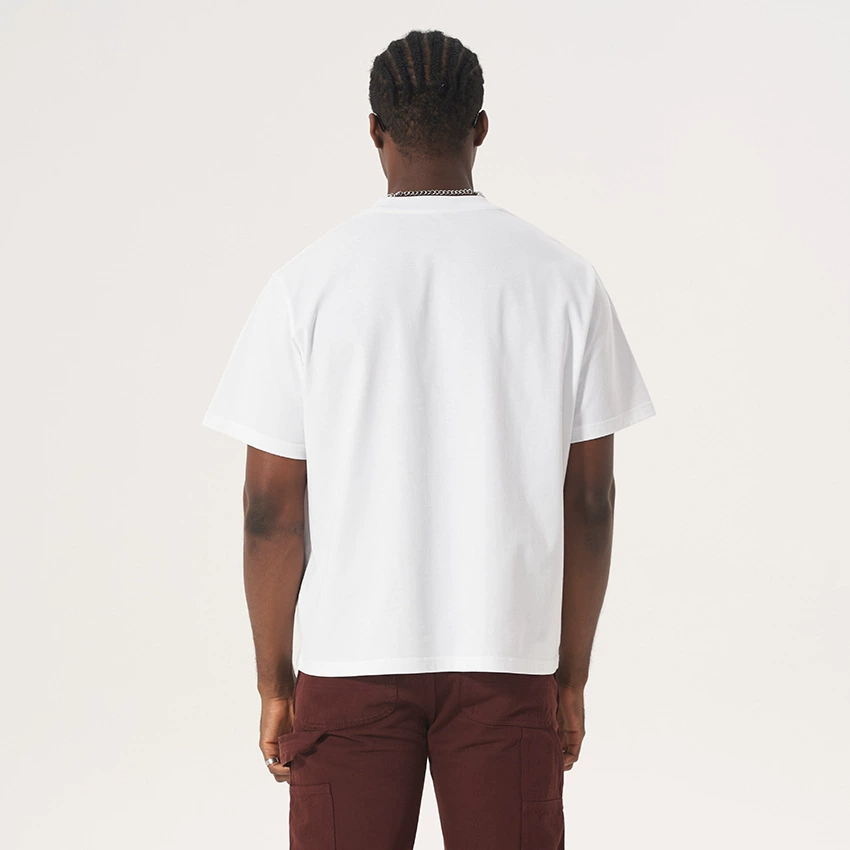 Új, rövid, bő fazonú, tiszta pamutból készült, rövid ujjú