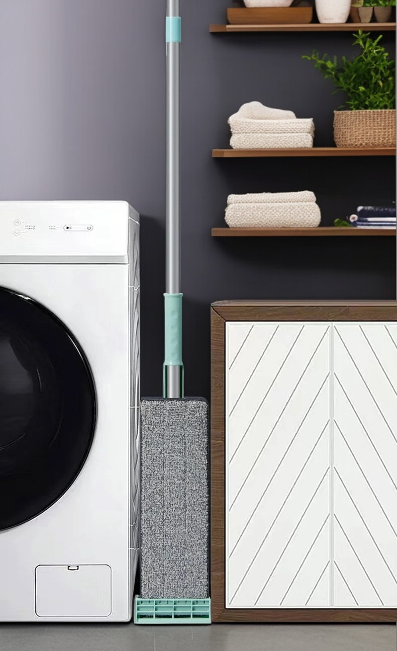 Easy-to-Use Wooden Floor Mop with Microfiber Pad