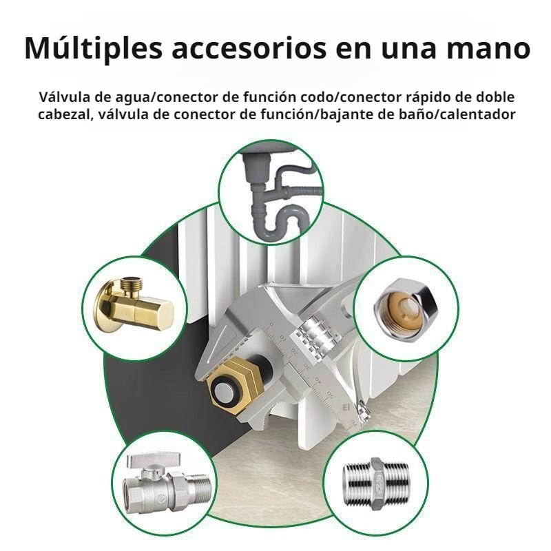 Llave de baño engrosada y duradera, mango corto, apertura grande.