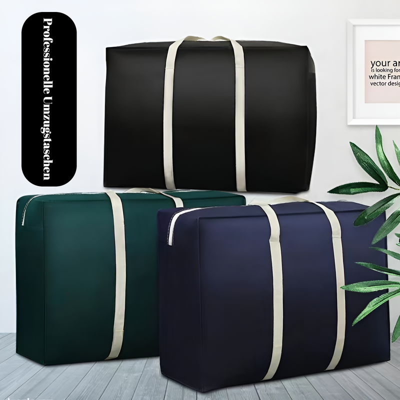 Vlies-Umzugstasche mit großem Fassungsvermögen in einfarbigem Design