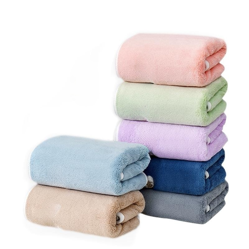 샹펑 코럴 더 두꺼운 빅사이즈 흡수 타월 성인 가정용 소프트 세안 타월