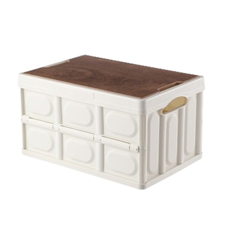 [멀티 수납] 나무뚜껑 다용도 접이식 수납함