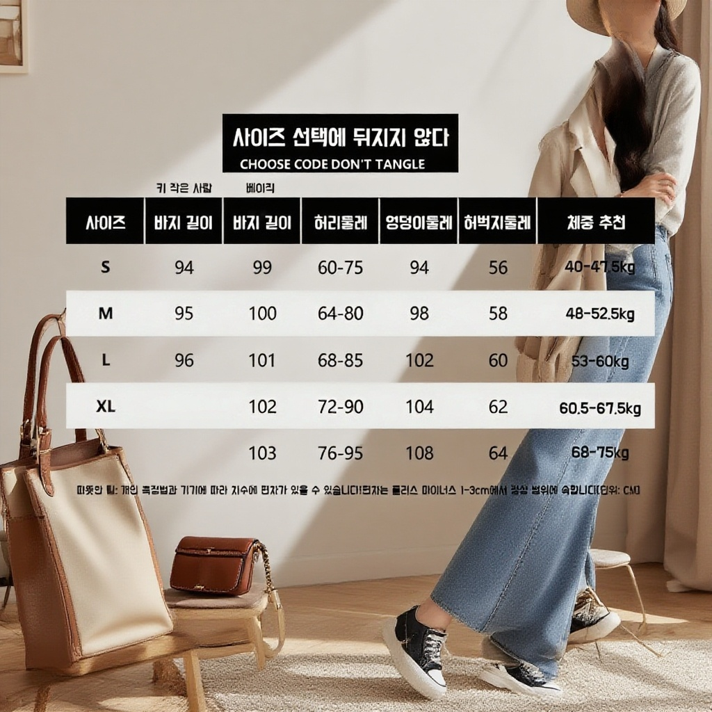 하이웨스트 와이드 슬림핏 캐주얼 팬츠