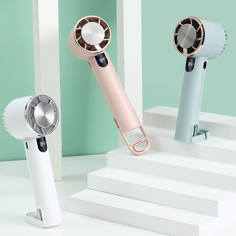 卓上ポータブル扇風機 超長寿命ハンドヘルドファンデジタルディスプレイ氷冷却ファン
