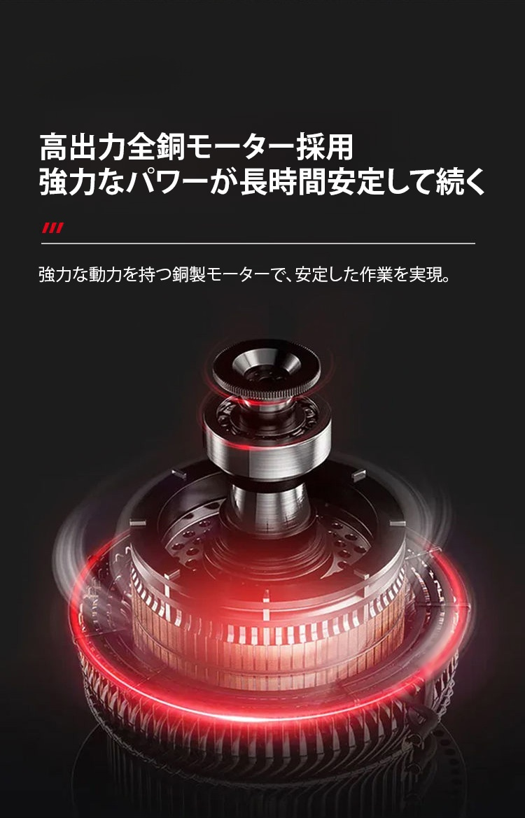 付属アクセサリーとセットになった電動ドリル