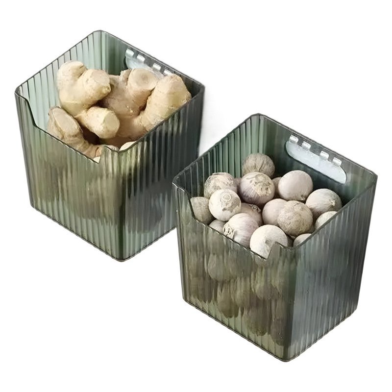 Wandmontierte Ingwer- und Knoblauch-Aufbewahrungsbox