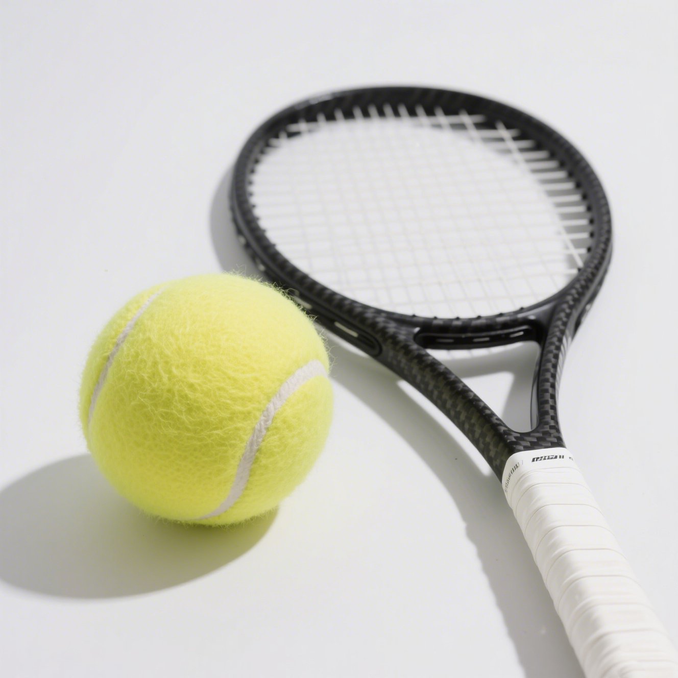 Tenisová raketa s dvěma míčky