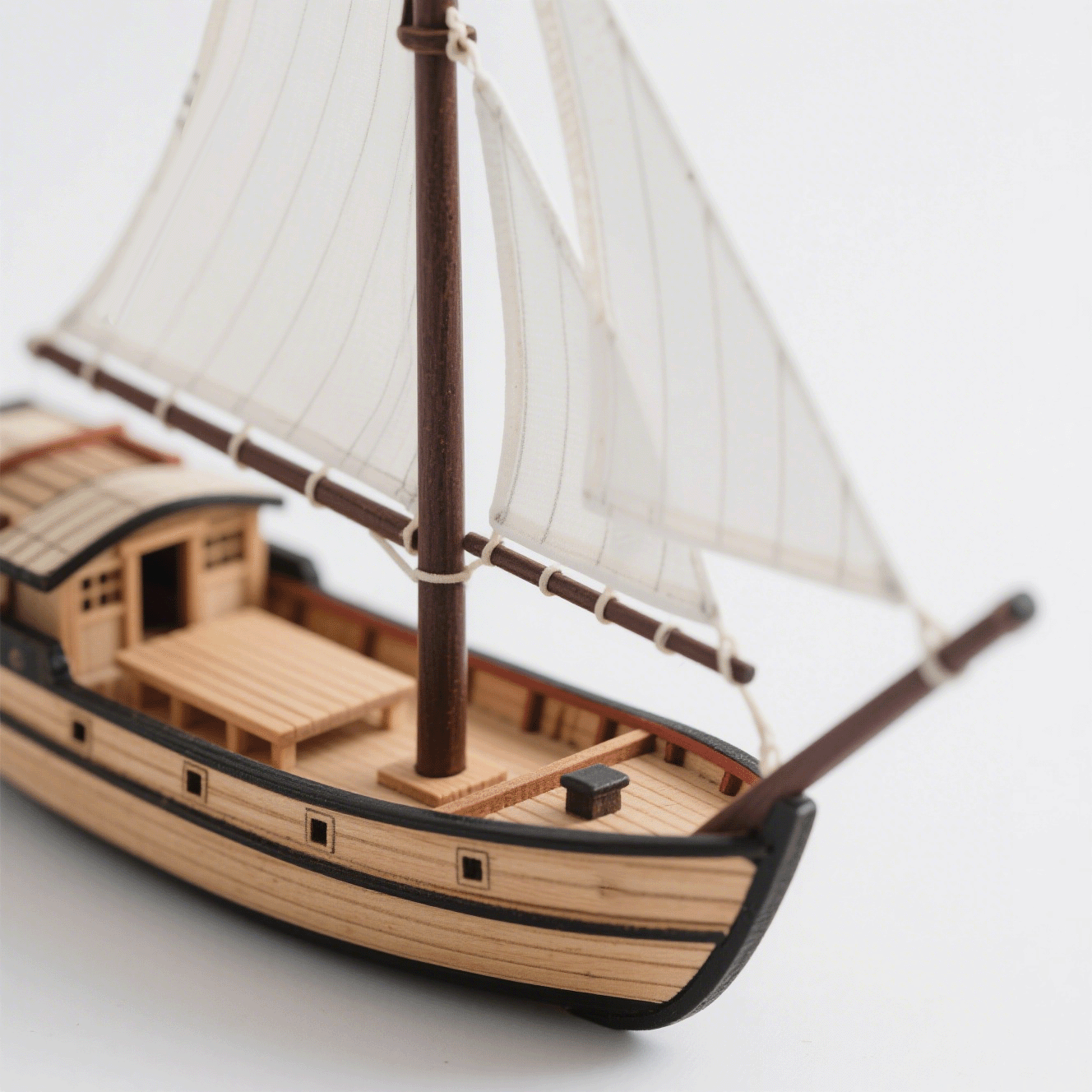 Kiváló fa vitorlás modell