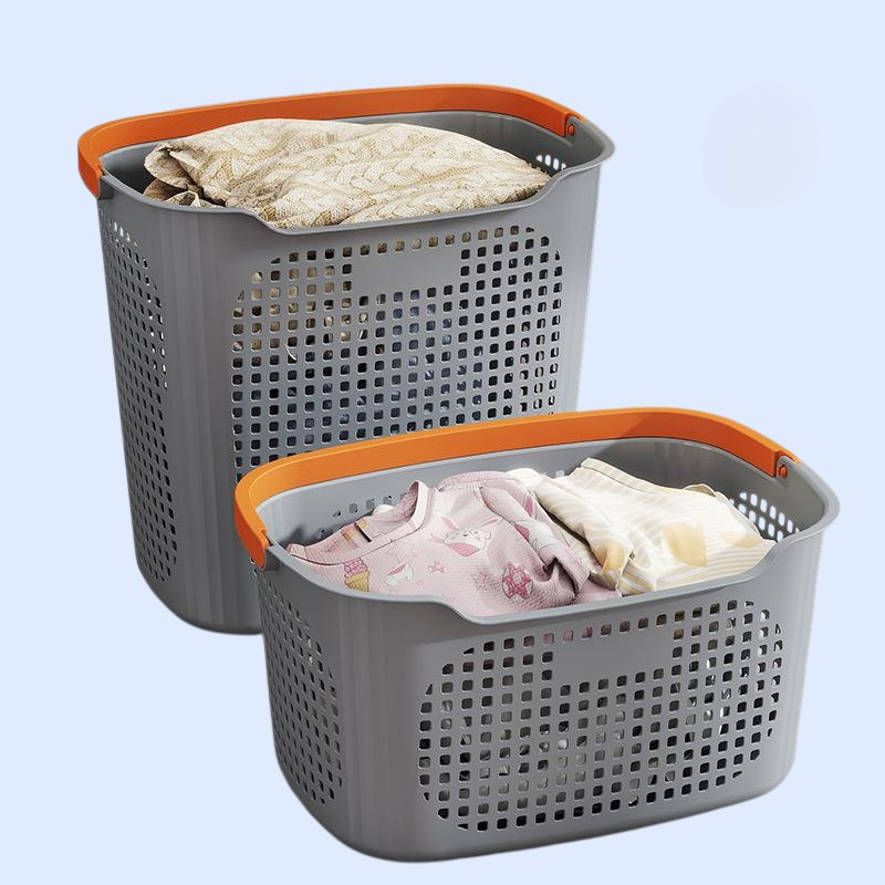 Haushalts-Wäschekorb, großer Schmutzwäschekorb, Aufbewahrungsbox für Kleidung im Bad