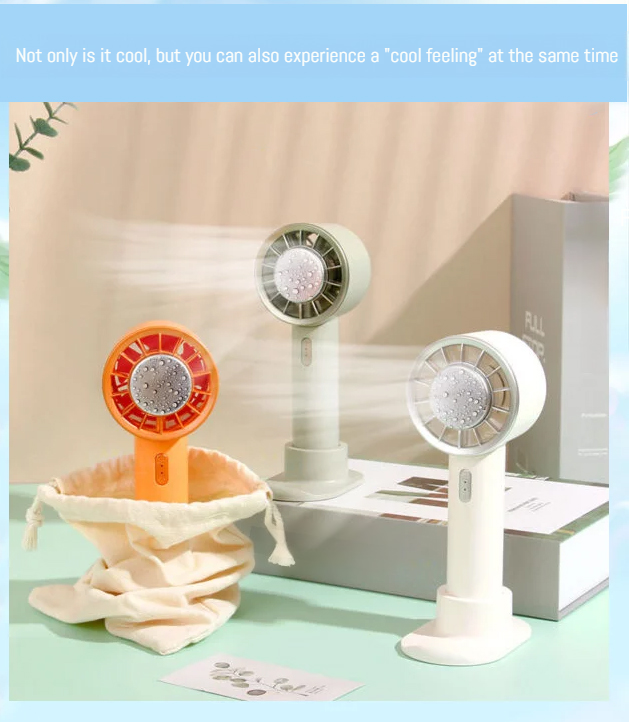 Handy Fan with Cooling Plate front view