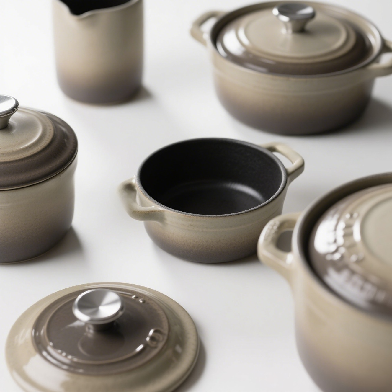 Poêle multifonctionnelle en titane naturel à revêtement 0