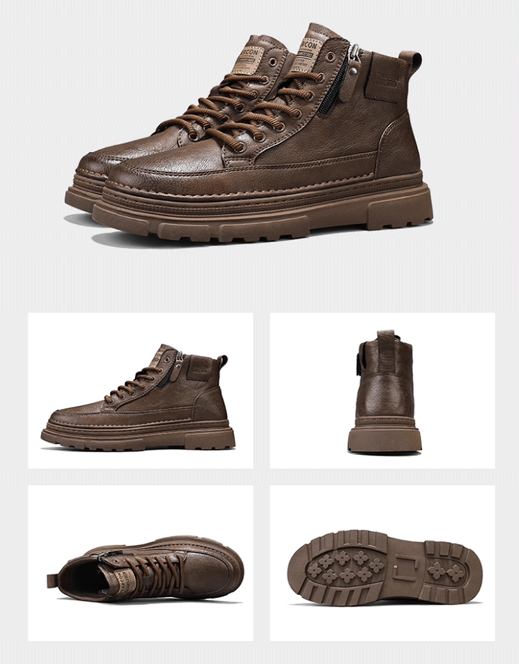 【レースレス・サイドジッパー】メンズカジュアルシューズ