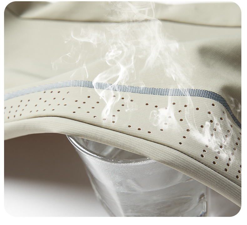 薄手通気性メンズスウェットパンツ前面デザイン