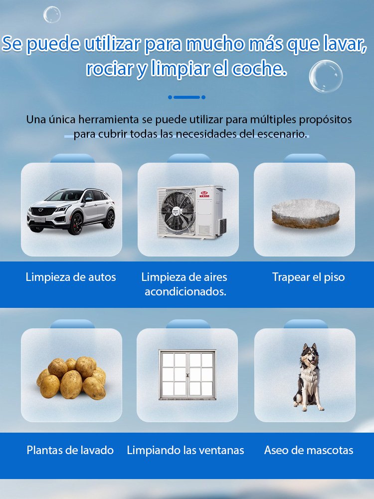Pistola de agua de alta presión para lavado de coches eléctrica para uso doméstico