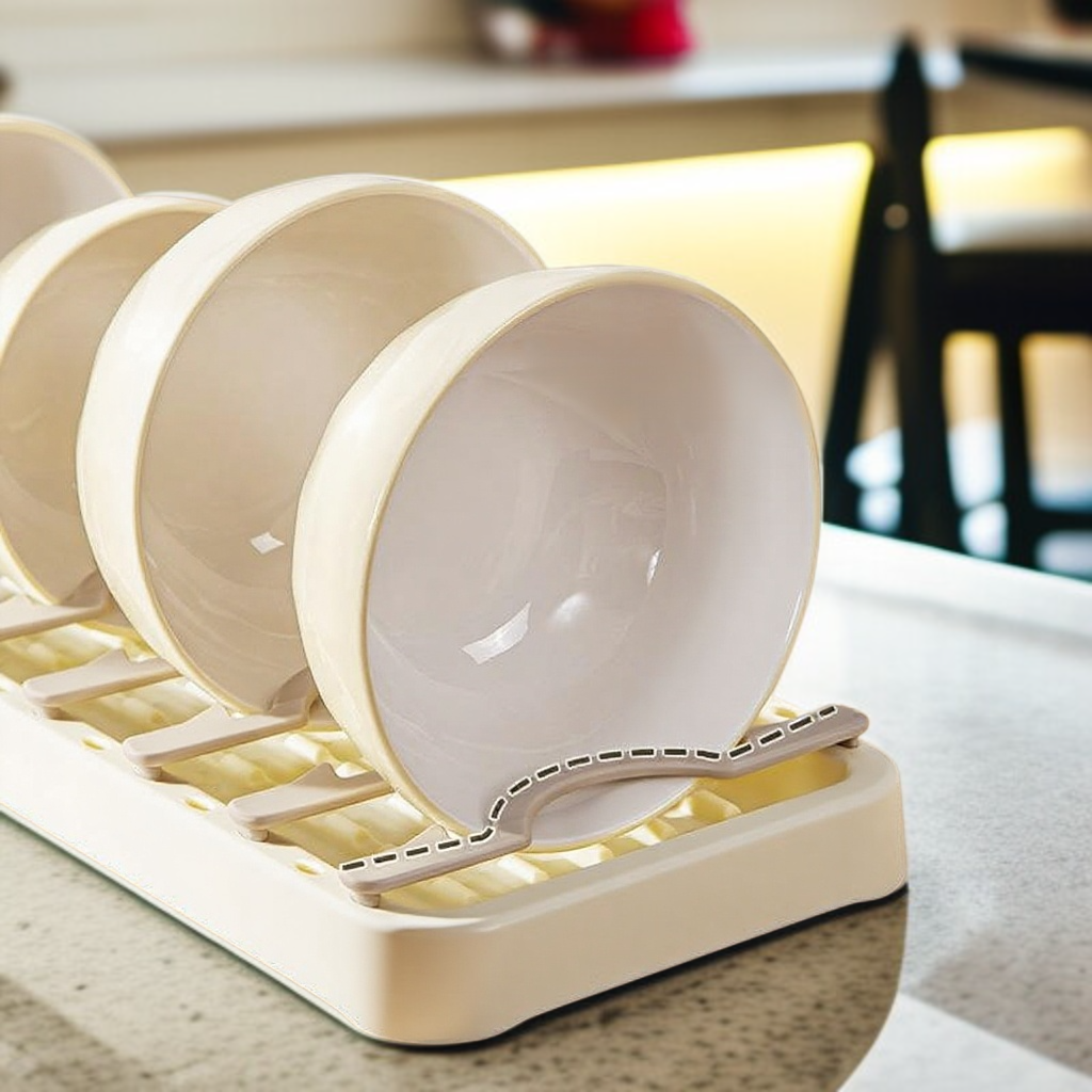 주방 탈부착 식기 접시 수납대