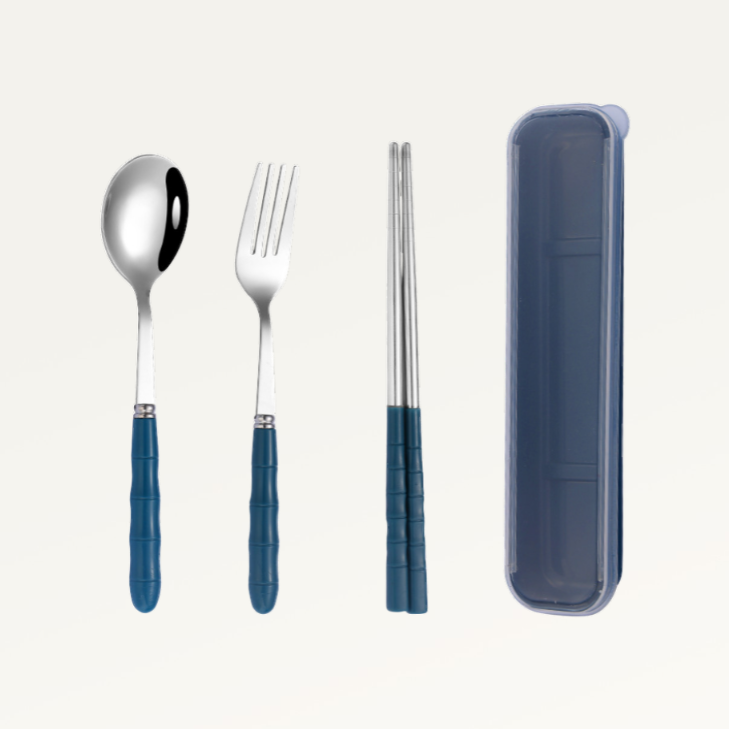 스테인리스 휴대용 식기 3종 세트