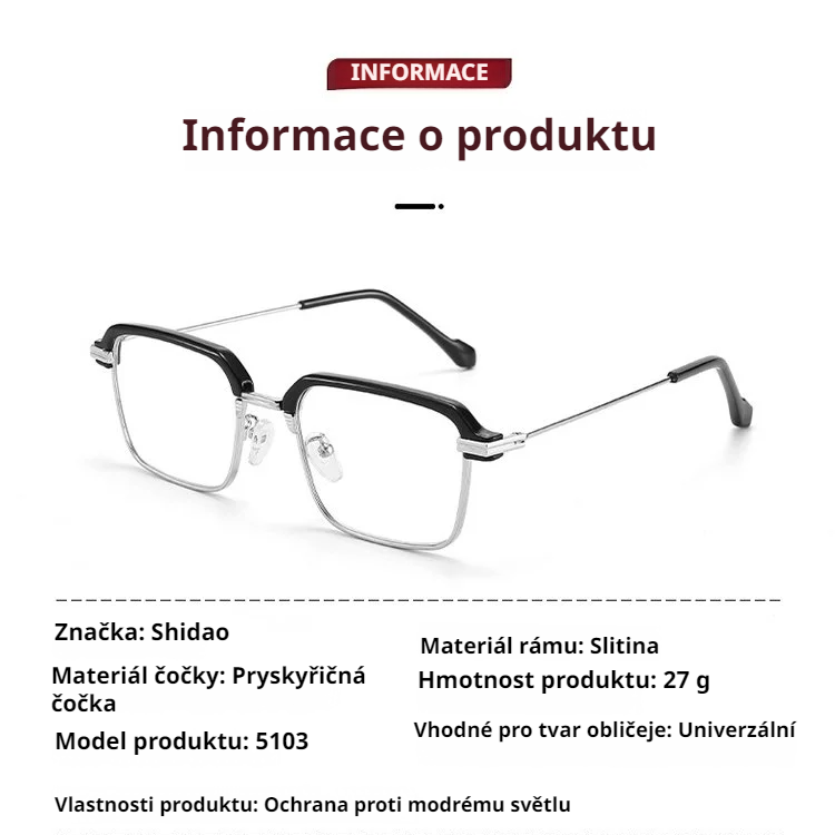 Fotocitlivé brýle proti modrému světlu pro denní i noční použití