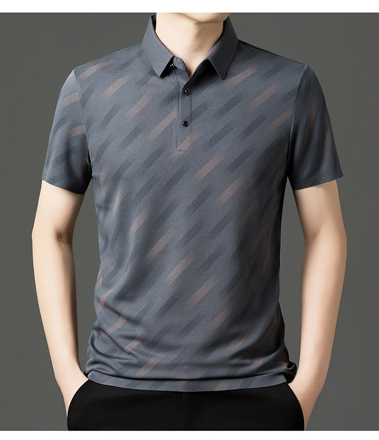 중년 남성 비즈니스용 터틀넥 셔츠 스타일