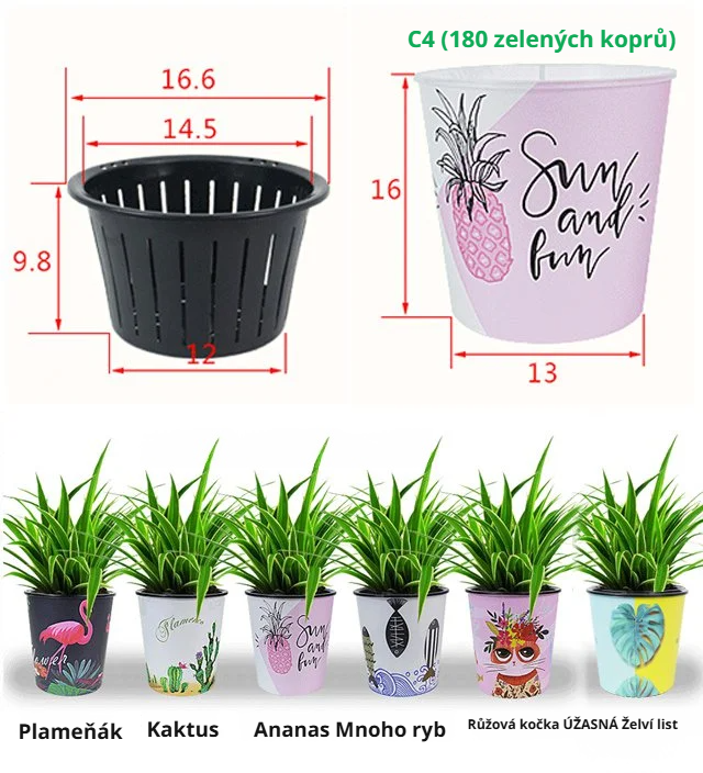 Samozavlažovací květináč s unikátním designem