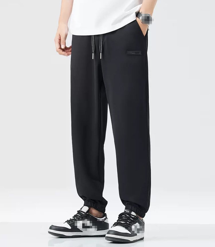 남성 속건 아이스 고탄력 캐주얼 바지