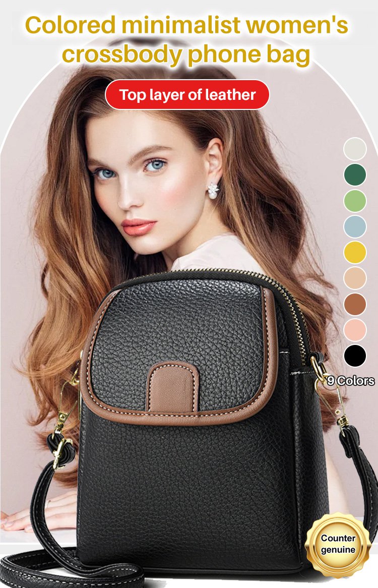 Colorblock Minimalist Women's Crossbody Phone Bag