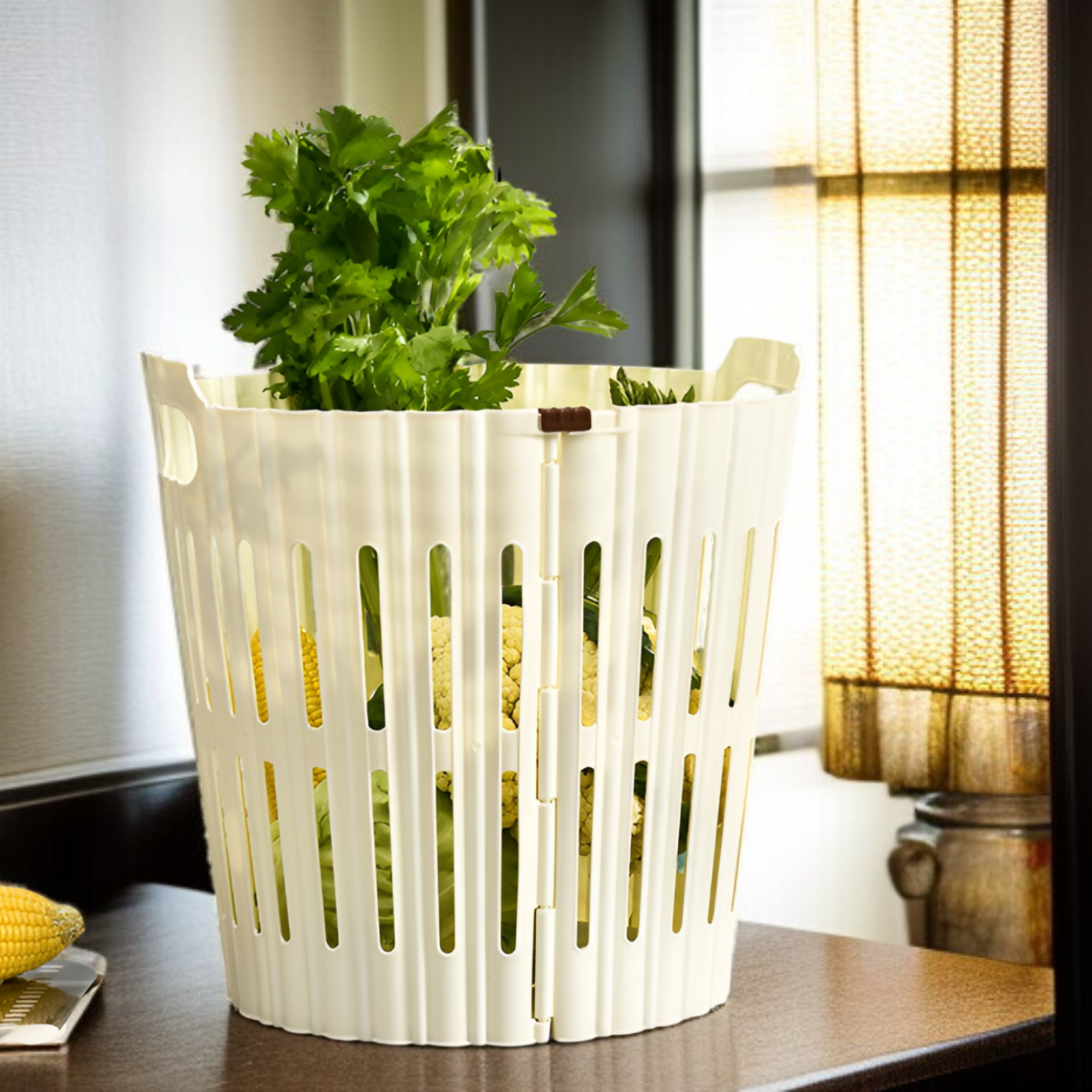 バスルーム家庭用折りたたみ汚れた衣類バスケットシンプルな通気性中空汚れた衣類バスケット汚れた衣類収納バスケット