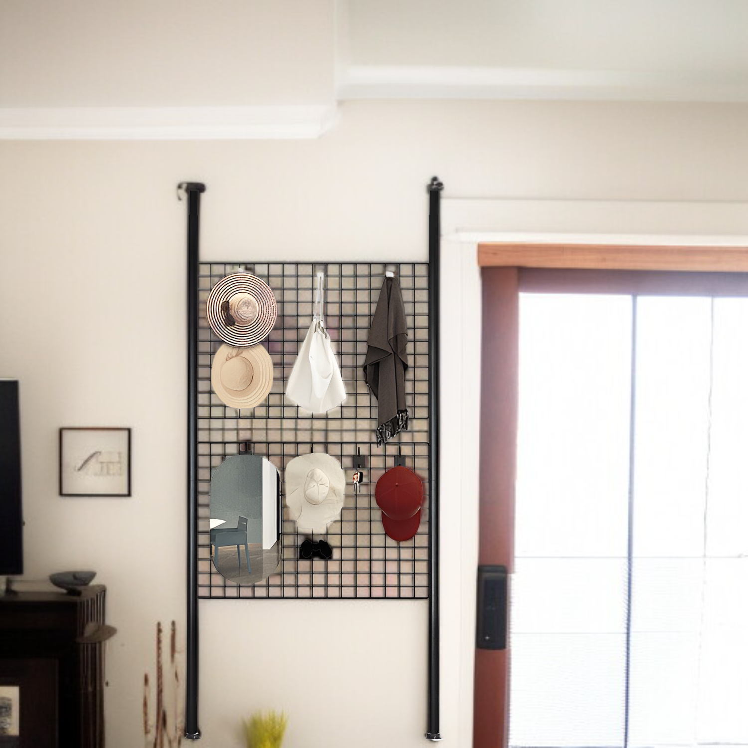 室内用ハンガーラックで洋服を整理